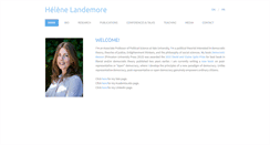 Desktop Screenshot of helenelandemore.com